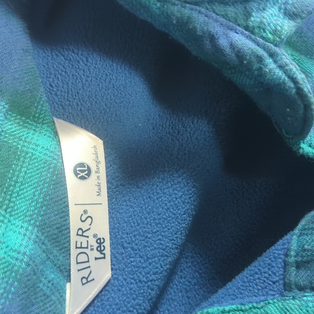 Rider By Lee Button Down Insulated Long Sleeve Flannel Shirt XL Women's - Picture 5 of 8